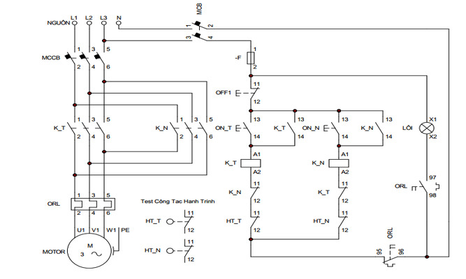 Sơ đồ khởi động từ đơn và khởi động từ kép Số lượng máy bắt đầu từ 8