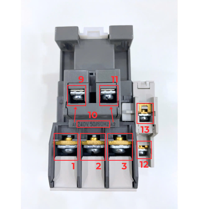 Hướng dẫn cách đọc ký hiệu contactor từ bản vẽ và thực tế Contactor số 3