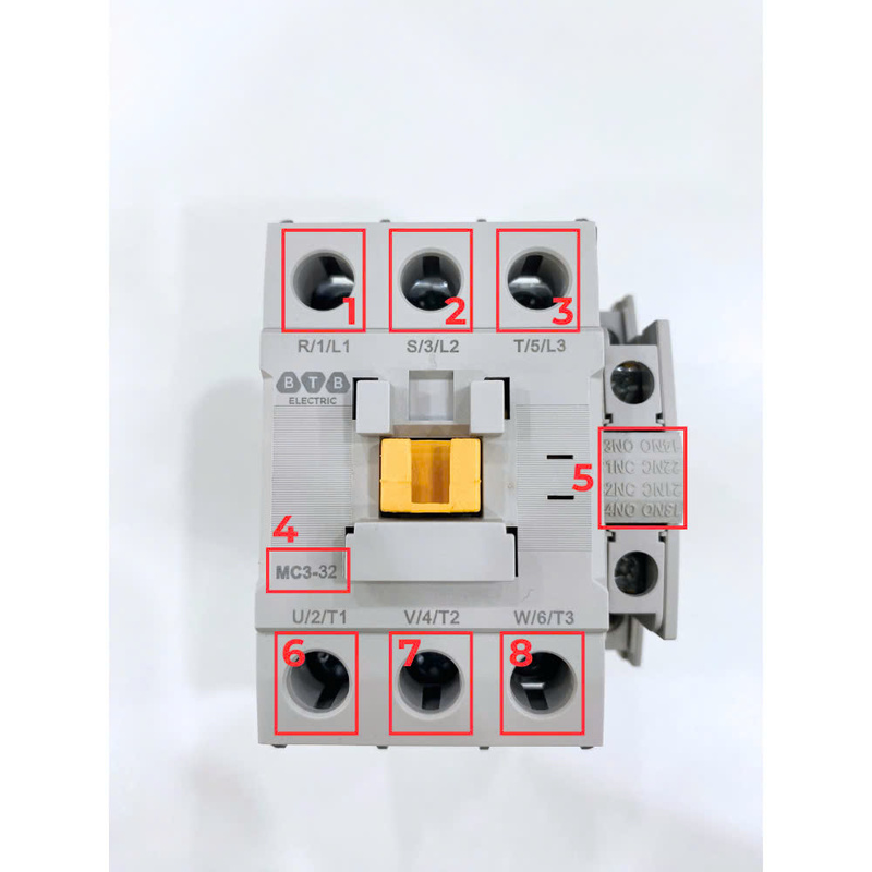 Hướng dẫn cách đọc ký hiệu contactor từ bản vẽ và thực tế Công tắc tơ số 1