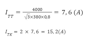 Chi tiết bảng lựa chọn dựa trên điện dung quy đổi Chọn aptomat cho uon-sat tháng 5