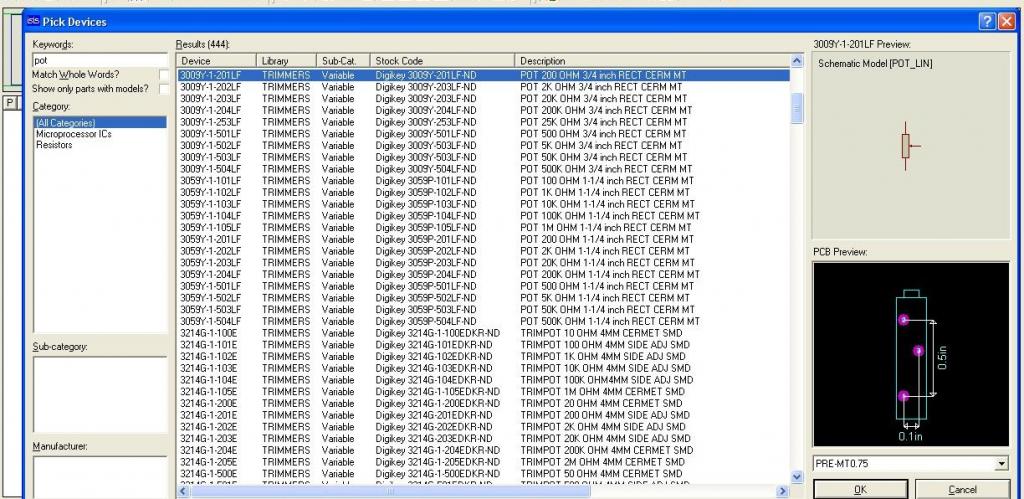 Cách tìm điện trở thay đổi trong Proteus