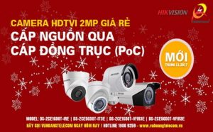 Camera HDTVI Hikvision mới: Cấp nguồn qua cáp đồng trục, giá siêu rẻ