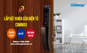 Giải pháp lắp đặt khóa cửa điện tử Commax tiết kiệm