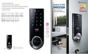 Giới thiệu khóa cửa điện tử Samsung SHS-3321XMK/EN