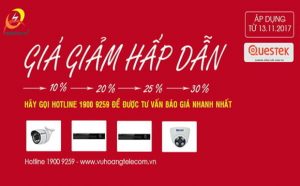 Tháng này, đầu ghi hình &camera Questek giảm giá nhiều