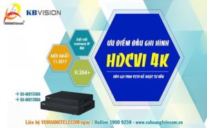 Đầu ghi hình HDCVI 4K Kbvision mới có ưu điểm gì?