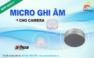 Muốn lọc tiếng ồn mạnh mẽ, đã có micro thu âm camera Dahua !